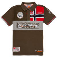 Clothing Boy Short-sleeved polo shirts Geographical Norway KIDNEY Kaki