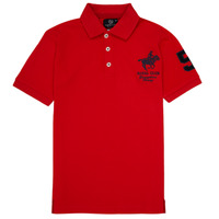 Clothing Boy Short-sleeved polo shirts Geographical Norway KAMPAI Red