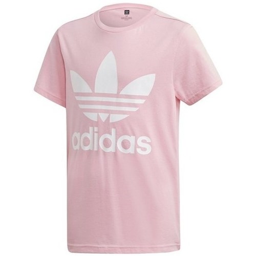 Clothing Girl Short-sleeved t-shirts adidas Originals Trefoil Tee Pink