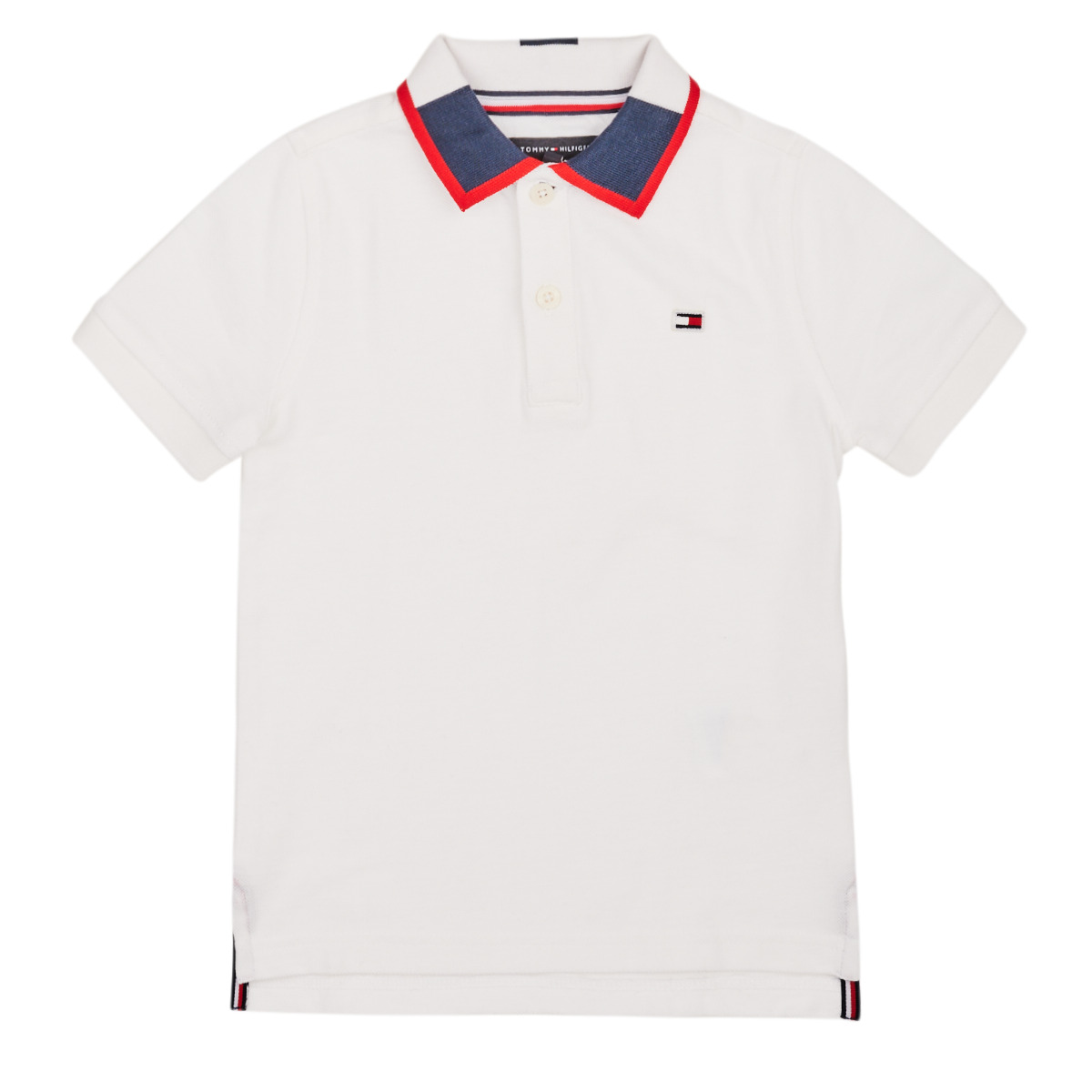 Clothing Boy Short-sleeved polo shirts Tommy Hilfiger KB0KB05658 White