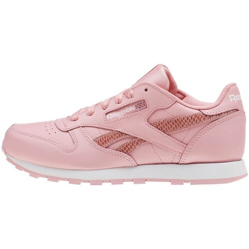 Shoes Children Low top trainers Reebok Sport CL Leather Spring Pink