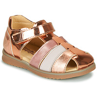 Shoes Girl Sandals Citrouille et Compagnie FRINOUI Bronze / Pink