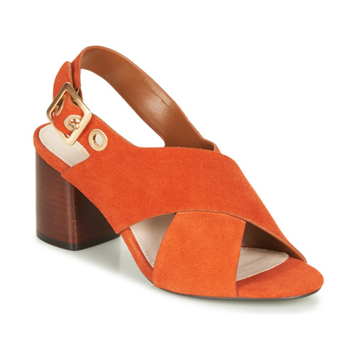 Shoes Women Sandals André JANNINE Orange