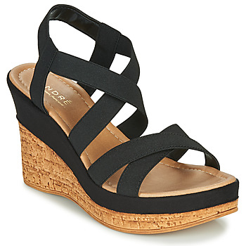 André  BEE  women's Sandals in Black. Sizes available:3.5