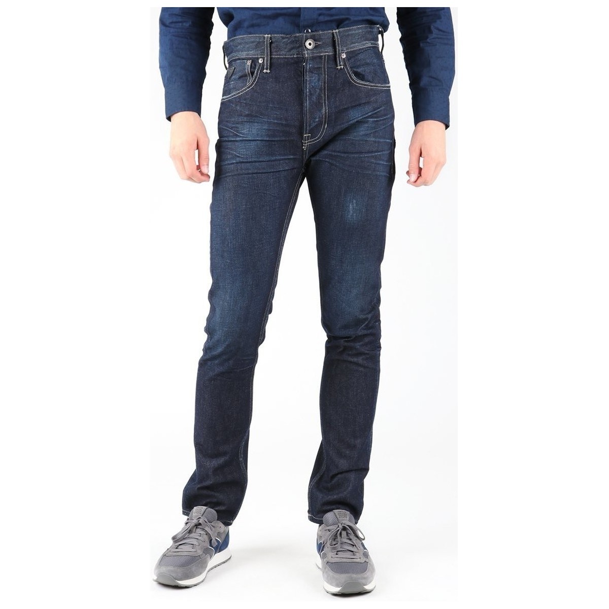Clothing Men Slim jeans Guess Edison M14R95D0HN1 WOOB Blue