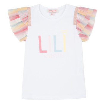 Clothing Girl Short-sleeved t-shirts Lili Gaufrette NOLELI White