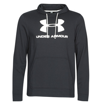 Clothing Men Sweaters Under Armour SPORTSTYLE TERRY LOGO HOODIE Black