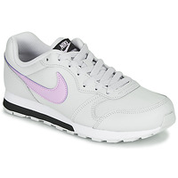 Shoes Girl Low top trainers Nike MD RUNNER GS White / Pink