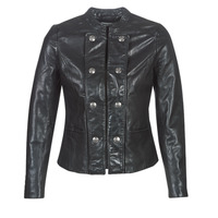 Clothing Women Leather jackets / Imitation leather Naf Naf CMILI Black