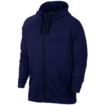 Clothing Men Sweaters Nike Dry FZ Fleece Hoodie Trening Navy blue