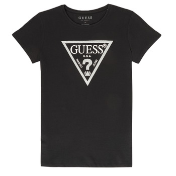 Clothing Girl Short-sleeved t-shirts Guess GILLES Black