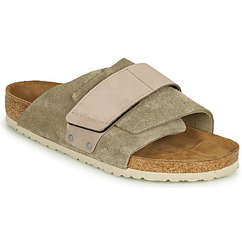 Shoes Men Mules Birkenstock KYOTO LEATHER Taupe