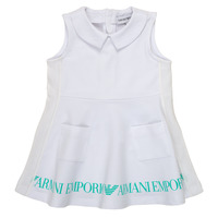 Clothing Girl Short Dresses Emporio Armani Apollinaire White