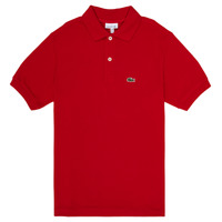 Clothing Boy Short-sleeved polo shirts Lacoste LOLLA Red