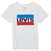Clothing Boy Short-sleeved t-shirts Levi's SPORTSWEAR LOGO TEE White