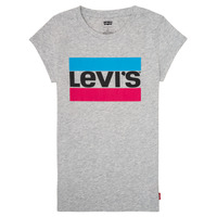 Clothing Girl Short-sleeved t-shirts Levi's SPORTSWEAR LOGO TEE Grey