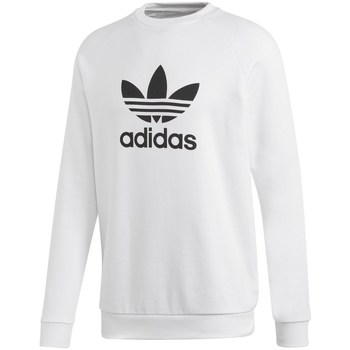 Clothing Men Sweaters adidas Originals Trefoil Crew White