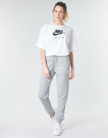 Clothing Women Tracksuit bottoms Nike W NSW ESSNTL PANT REG FLC Grey / White