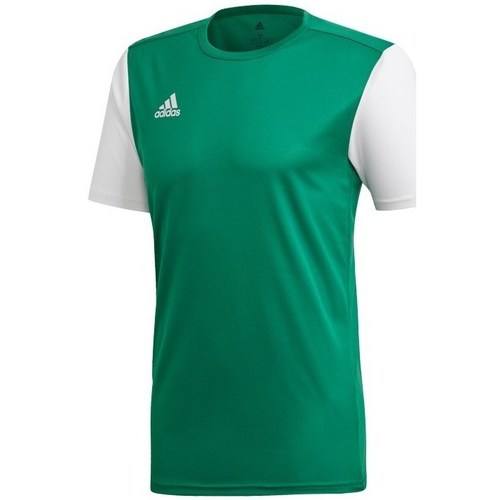 Clothing Men Short-sleeved t-shirts adidas Originals Estro 19 White, Green