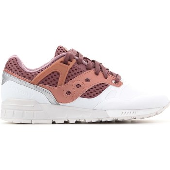 Shoes Men Low top trainers Saucony Grid Burgundy, White