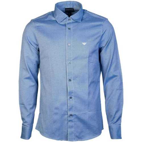 Clothing Men Long-sleeved shirts Armani 6G1CP51NISZ_0920navy blue