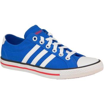Shoes Boy Low top trainers adidas Originals Vlneo 3 Stripes LO K White, Blue