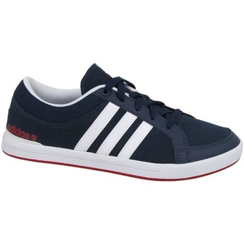 Shoes Children Low top trainers adidas Originals Skool K White, Navy blue