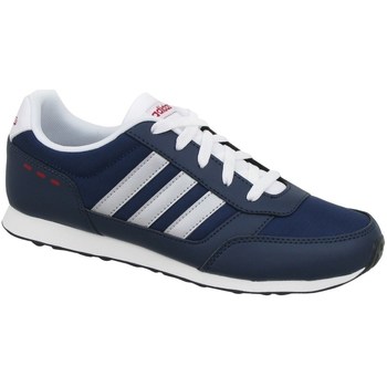 Shoes Children Low top trainers adidas Originals Switch VS K White, Navy blue