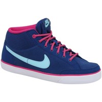 Shoes Children Hi top trainers Nike Capri 3 Mid Ltr GS Light blue, Navy blue