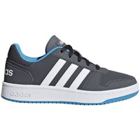 Shoes Children Low top trainers adidas Originals Hoops 20 K Graphite, Grey