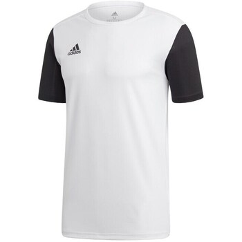 Clothing Boy Short-sleeved t-shirts adidas Originals Estro 19 White, Black