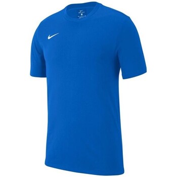 Clothing Boy Short-sleeved t-shirts Nike JR Team Club 19 Blue