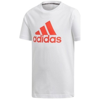 Clothing Boy Short-sleeved t-shirts adidas Originals JR Bos White