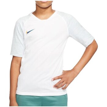 Clothing Boy Short-sleeved t-shirts Nike JR Breathe Strike Top White