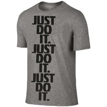 Nike  Nsw Hybrid Jdi Stack Tee  men's T shirt in Grey