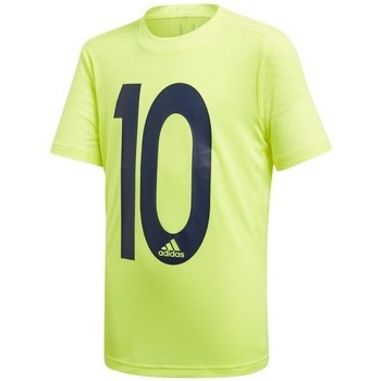 Clothing Boy Short-sleeved t-shirts adidas Originals JR Messi Icon Jersey Green