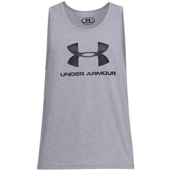 Clothing Men Short-sleeved t-shirts Under Armour Sportstyle Logo Tank Grey