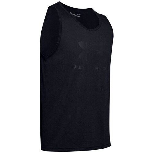 Clothing Men Short-sleeved t-shirts Under Armour Sportstyle Logo Tank Black
