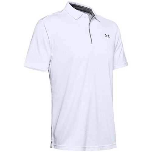 Clothing Men Short-sleeved t-shirts Under Armour Tech Polo White