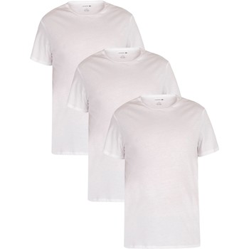Clothing Men Short-sleeved t-shirts Lacoste 3 Pack Crew T-Shirt white