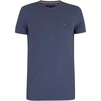 Tommy Hilfiger  Stretch Slim Fit T-Shirt  men's T shirt in Blue
