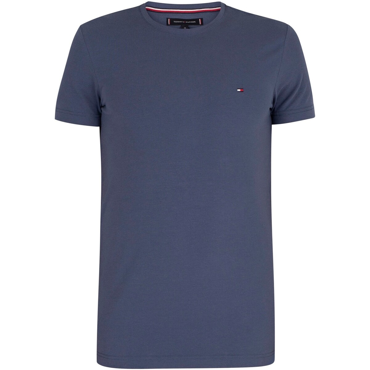 Clothing Men Short-sleeved t-shirts Tommy Hilfiger Stretch Slim Fit T-Shirt blue