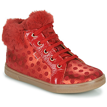 GBB  JUNA  girls's Children's Shoes (High-top Trainers) in Red. Sizes available:7 toddler,7.5 toddler,8 toddler,9 toddler