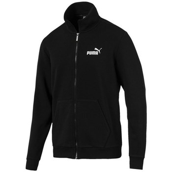 Clothing Men Sweaters Puma Essentials Track Jacket TR Black