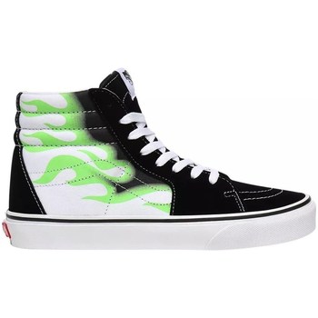 Shoes Hi top trainers Vans SK8HI Flame White, Black, Green