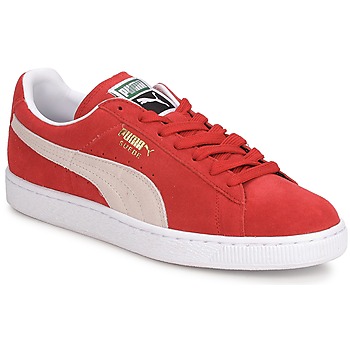 Shoes Men Low top trainers Puma SUEDE CLASSIC + Red / White