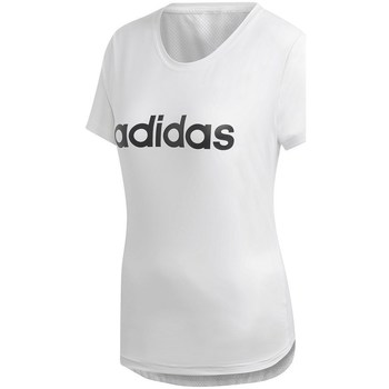 Clothing Women Short-sleeved t-shirts adidas Originals D2M Logo Tee White