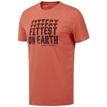 Clothing Men Short-sleeved t-shirts Reebok Sport RC Fittest ON Earth Orange