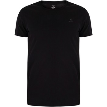 Gant 2 Pack Lounge Crew Neck T-Shirts black