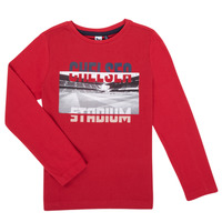 Clothing Boy Long sleeved tee-shirts 3 Pommes 3R10015-37-C Red
